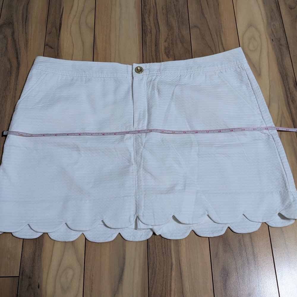 EUC! Lilly Pulitzer Colette Skort Resort White Size 16 - Picture 8 of 13